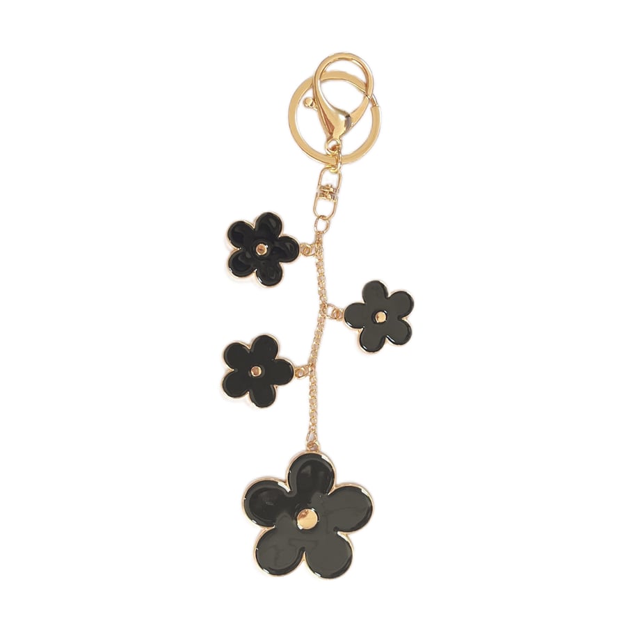 1 Piece Flower Alloy Keychain 
